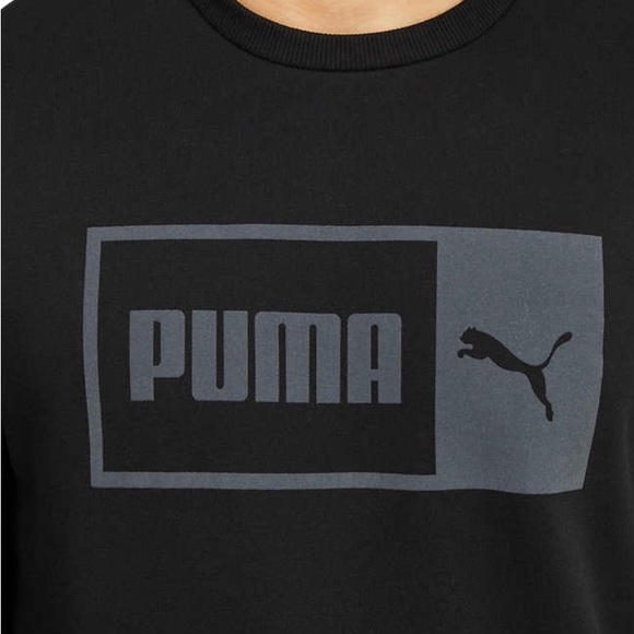 PUMA Men’s Fleece Crew Sweatshirt - Picture 3 of 3